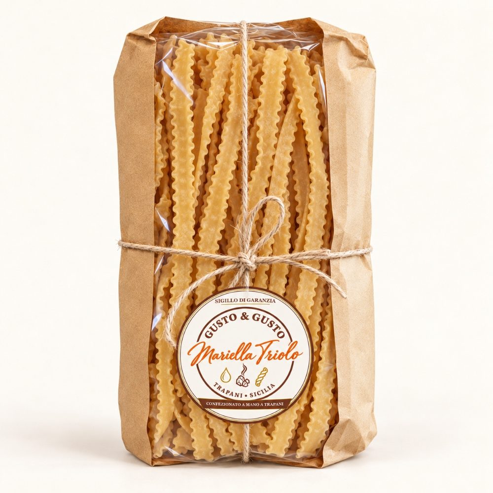 Pasta Margherita Trapanese Mariella Triolo (Pasta Lunga con Bordi Ondulati)